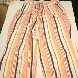 Old Navy Stripe Drawstring wide Leg Pant